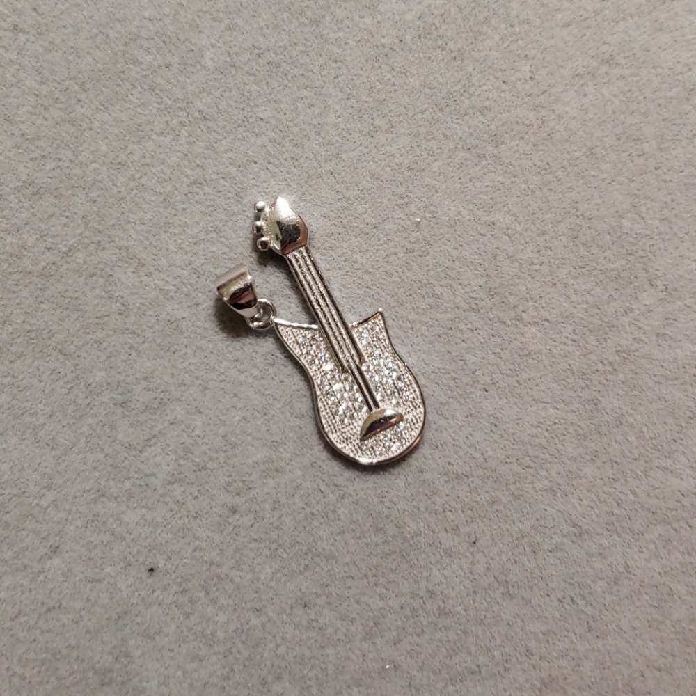 925 Sterling Silver Cubic Zirconia Pendant Necklac